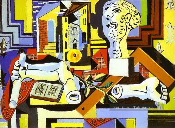 Studio avec Plaster Head 1925 cubiste Pablo Picasso Peintures à l'huile
